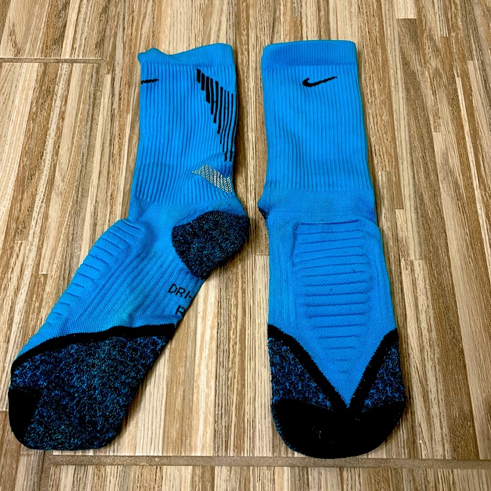 Nike blue mid calf socks